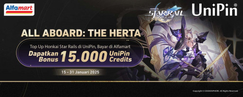 Update HSR 3.0 Telah Hadir – Top Up Oneiric Shards di UniPin dan Bayar di Alfamart, Dapatkan Bonus 15,000 UniPin Credits